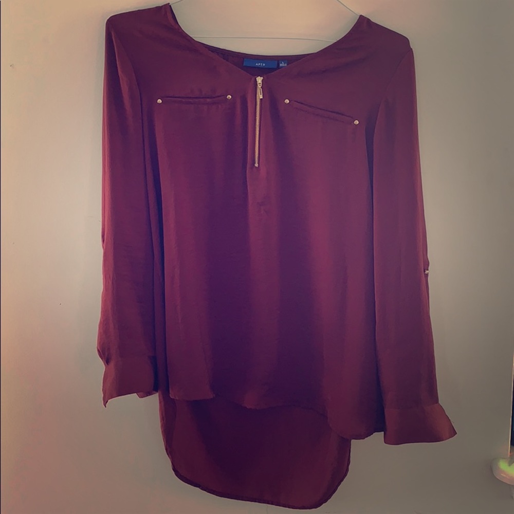 Apt 9 Burgundy blouse